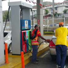 Fuel service station at Port Moresby, Papua New Guinea